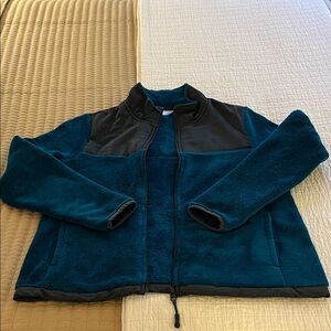 Danskin Now Teal and Black Fleece Jacket